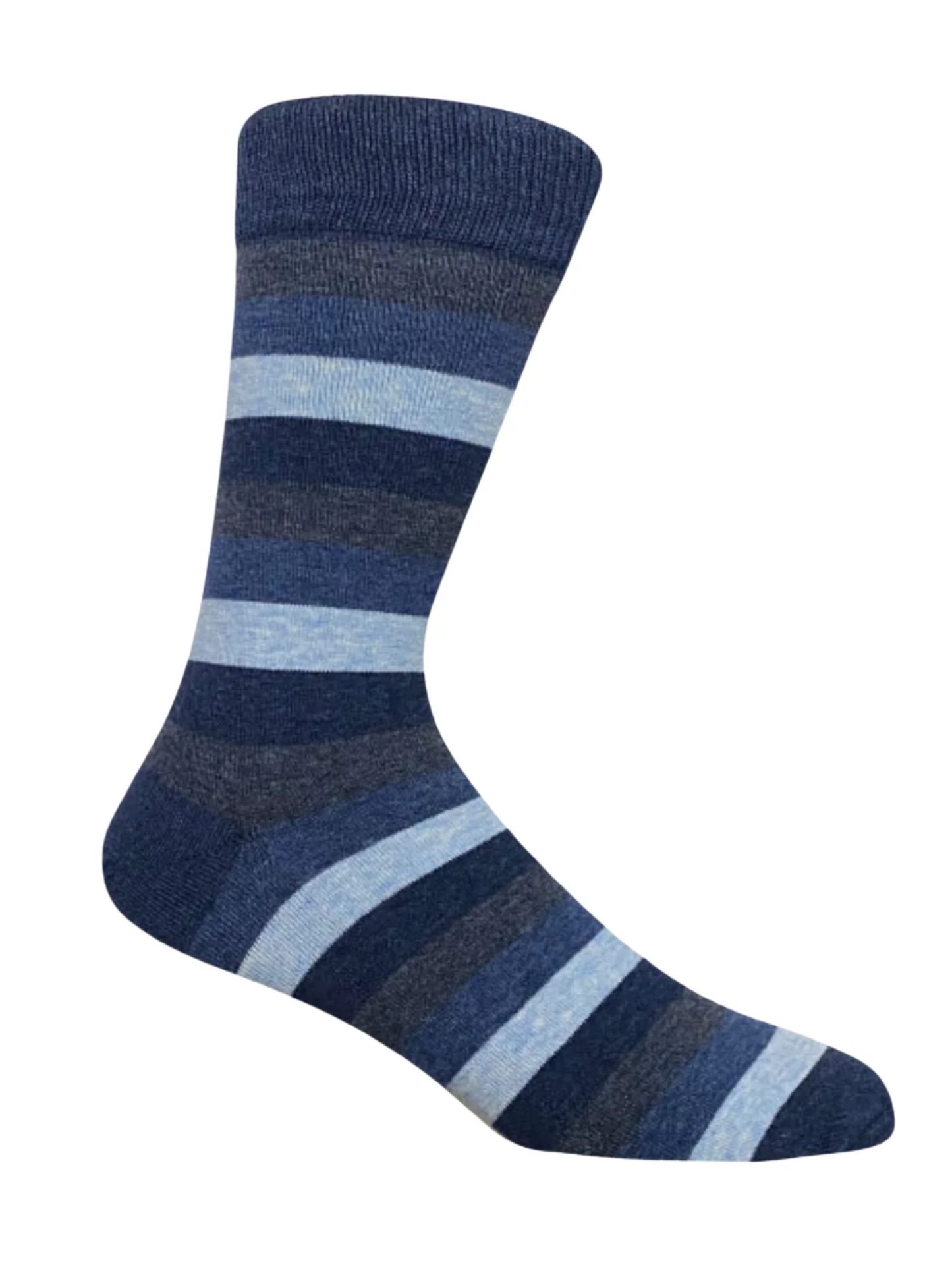 Multi blue striped cotton socks – vibrant unisex socks from The Sockist for colorful, everyday comfort.