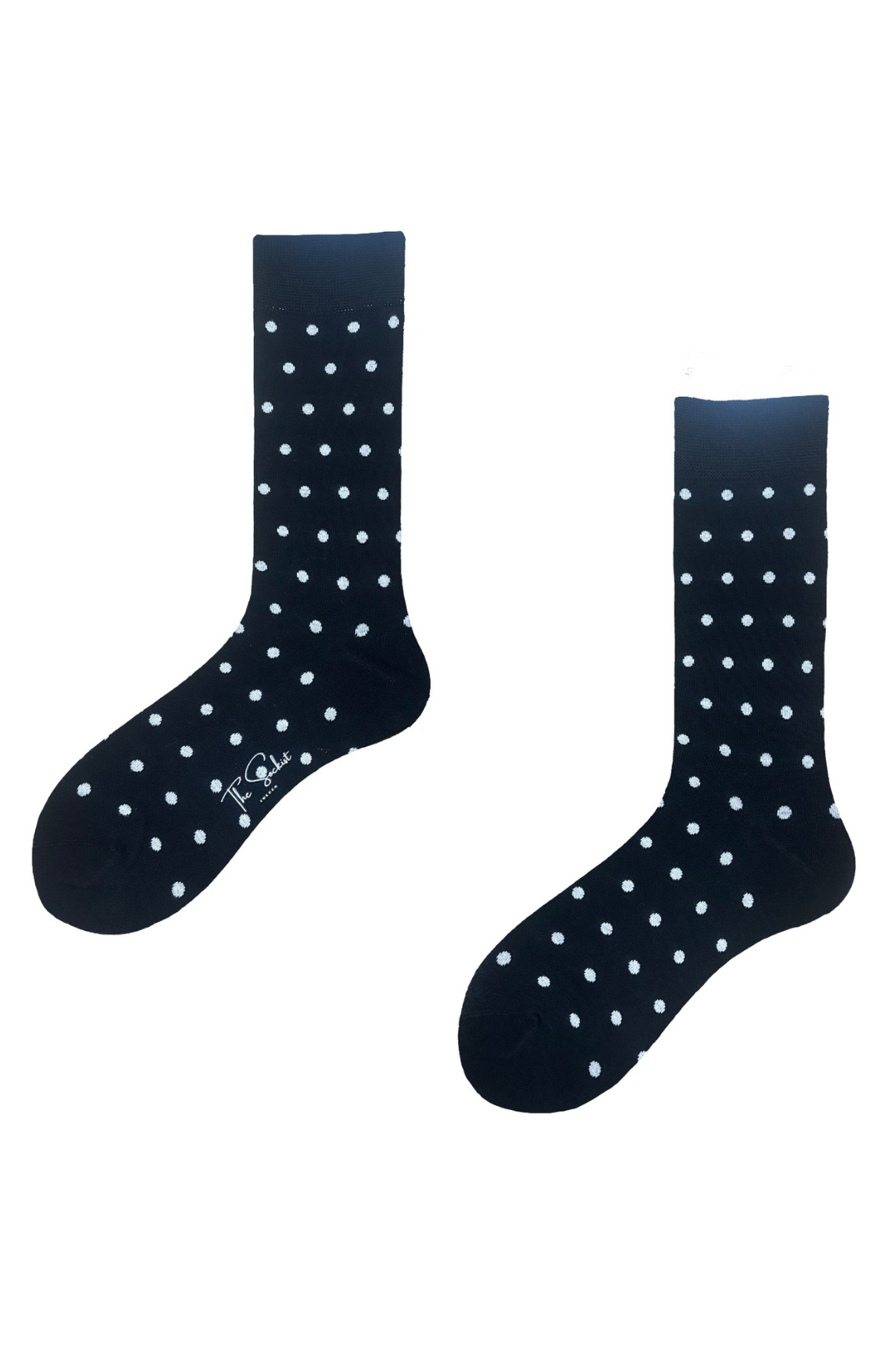 Socks | Black | White Dots | Cotton