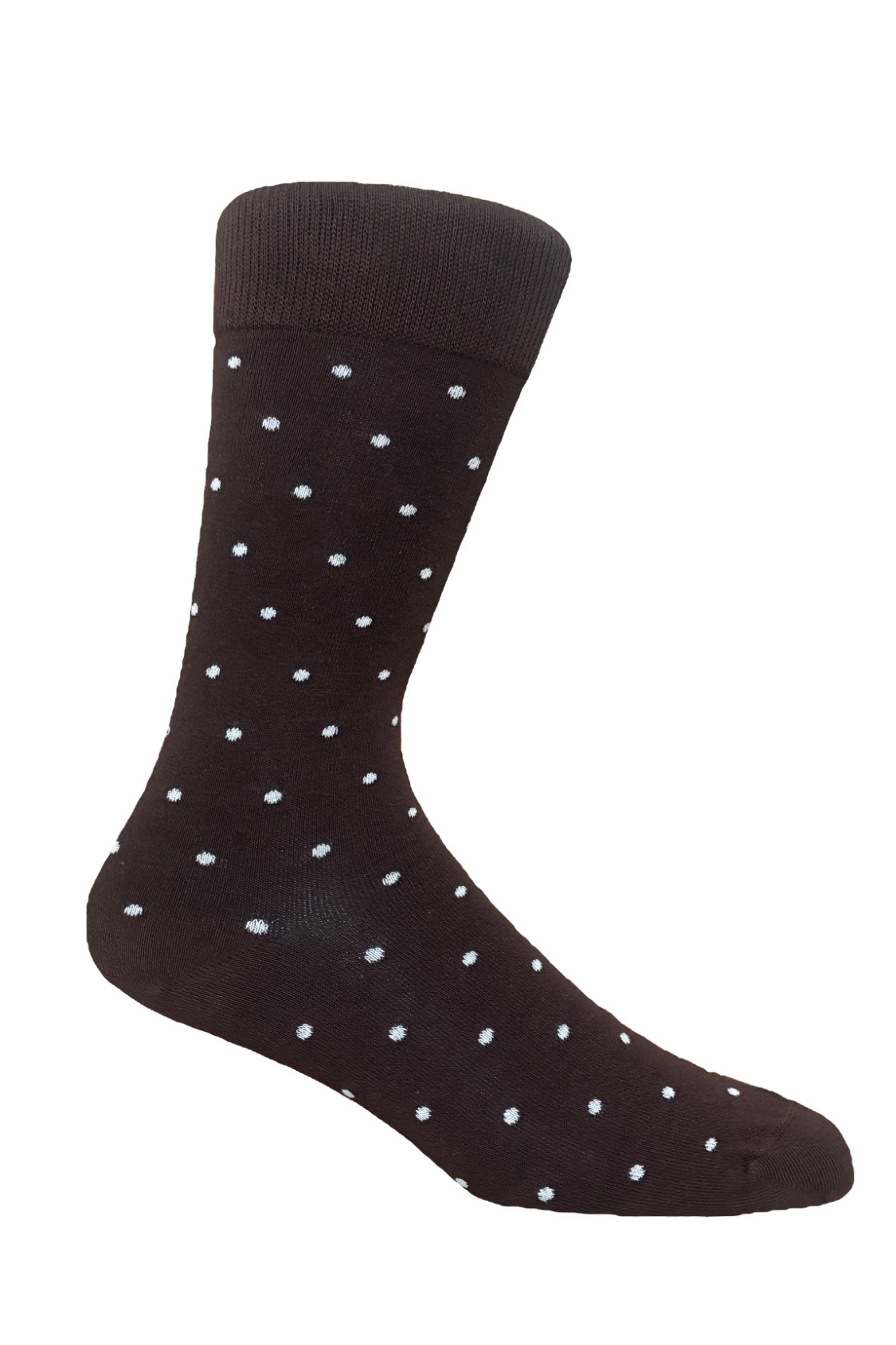 Socks | Brown | White Dots | Cotton